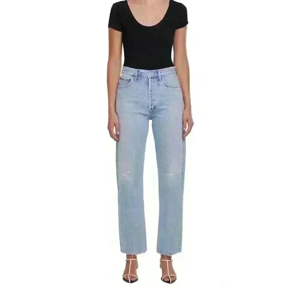AGOLDE - 90's Pinch Waist Jean in Flashback Size 26 Distressed